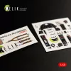 Kelik F4U-1A Corsair interior 3D decals for Tamiya kit - 3D belsőtér-részletező matricakészlet
