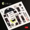 Kelik F4U-1A Corsair interior 3D decals for Tamiya kit - 3D belsőtér-részletező matricakészlet