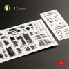 Kelik F-14D Tomcat interior 3D decals for Tamiya kit - 3D belsőtér-részletező matricakészlet
