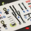 Kelik F-14D Tomcat interior 3D decals for Tamiya kit - 3D belsőtér-részletező matricakészlet