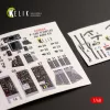 Kelik F-14D Tomcat interior 3D decals for AMK kit - 3D belsőtér-részletező matricakészlet