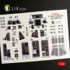 Kelik F-14D Tomcat interior 3D decals for AMK kit - 3D belsőtér-részletező matricakészlet