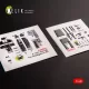 Kelik F-18C Hornet interior 3D decals for Hasegawa kit - 3D belsőtér-részletező matricakészlet
