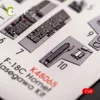 Kelik F-18C Hornet interior 3D decals for Hasegawa kit - 3D belsőtér-részletező matricakészlet