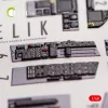Kelik F-18C Hornet interior 3D decals for Hasegawa kit - 3D belsőtér-részletező matricakészlet