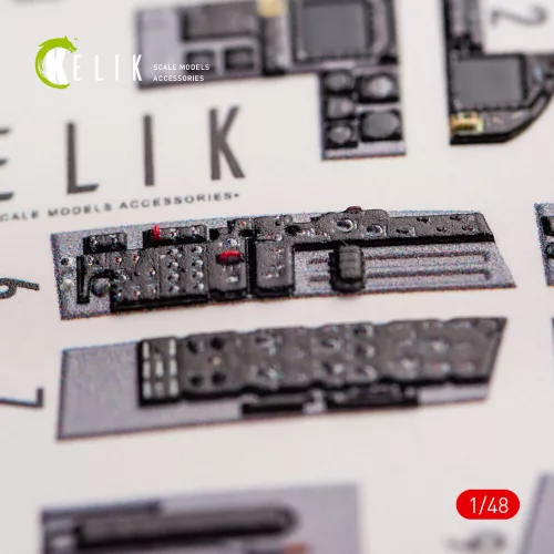 Kelik F-18C Hornet interior 3D decals for Hasegawa kit - 3D belsőtér-részletező matricakészlet