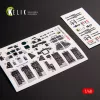 Kelik F-14A Tomcat late interior 3D decals for Tamiya kit - 3D belsőtér-részletező matricakészlet