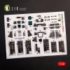 Kelik F-14A Tomcat late interior 3D decals for Tamiya kit - 3D belsőtér-részletező matricakészlet