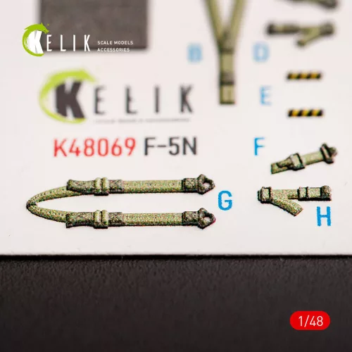 Kelik F-5N interior 3D decals for AFV Club kit - 3D belsőtér-részletező matricakészlet