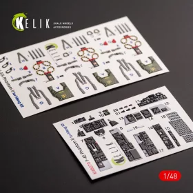   Kelik F-4E Phantom II interior 3D decals for Meng kit - 3D belsőtér-részletező matricakészlet