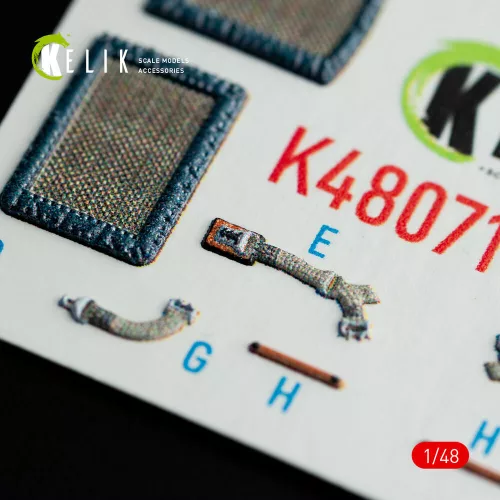 Kelik AH-1G interior 3D decals for ICM/Special Hobby kit - 3D belsőtér-részletező matricakészlet