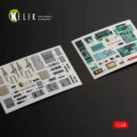   Kelik Ka-27 Helix interior 3D decals for HobbyBoss kit - 3D belsőtér-részletező matricakészlet