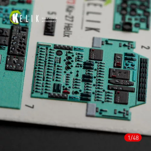 Kelik Ka-27 Helix interior 3D decals for HobbyBoss kit - 3D belsőtér-részletező matricakészlet