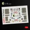 Kelik F-14A Tomcat interior 3D decals for Italeri kit - 3D belsőtér-részletező matricakészlet
