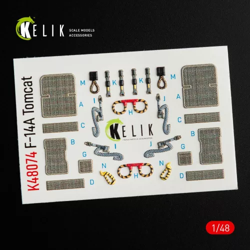 Kelik F-14A Tomcat interior 3D decals for Italeri kit - 3D belsőtér-részletező matricakészlet