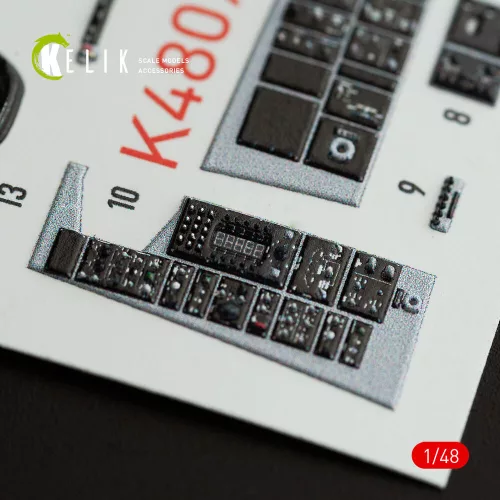 Kelik F-14A Tomcat interior 3D decals for Italeri kit - 3D belsőtér-részletező matricakészlet