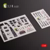 Kelik Messerschmitt Me-410 A1 interior 3D decals for Meng Model kit - 3D belsőtér-részletező matricakészlet