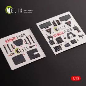   Kelik F-35B interior 3D decals for Tamiya kit - 3D belsőtér-részletező matricakészlet