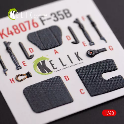 Kelik F-35B interior 3D decals for Tamiya kit - 3D belsőtér-részletező matricakészlet
