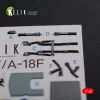Kelik F/A-18F Super Hornet interior 3D decals for MENG kit - 3D belsőtér-részletező matricakészlet