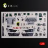 Kelik F/A-18F Super Hornet interior 3D decals for MENG kit - 3D belsőtér-részletező matricakészlet