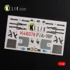 Kelik F/A-18F Super Hornet interior 3D decals for MENG kit - 3D belsőtér-részletező matricakészlet