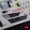 Kelik F/A-18F Super Hornet interior 3D decals for MENG kit - 3D belsőtér-részletező matricakészlet