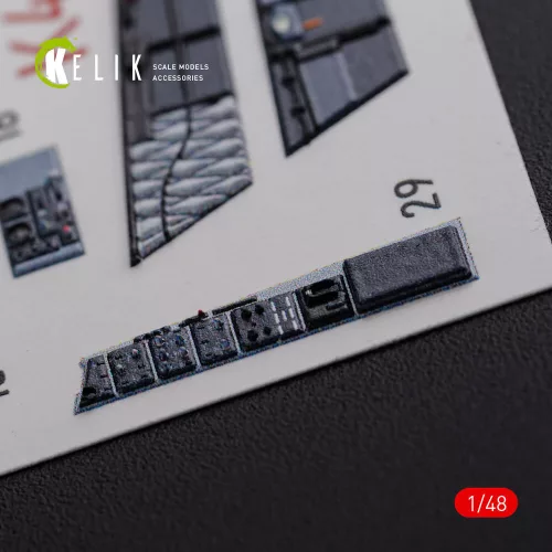 Kelik F/A-18F Super Hornet interior 3D decals for MENG kit - 3D belsőtér-részletező matricakészlet