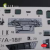 Kelik F/A-18F Super Hornet interior 3D decals for MENG kit - 3D belsőtér-részletező matricakészlet