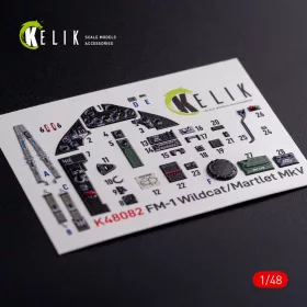   Kelik FM-1 Wildcat/Martlet Mk.V interior 3D decals for Tamiya kit - 3D belsőtér-részletező matricakészlet
