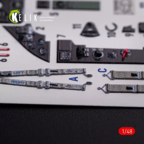 Kelik FM-1 Wildcat/Martlet Mk.V interior 3D decals for Tamiya kit - 3D belsőtér-részletező matricakészlet