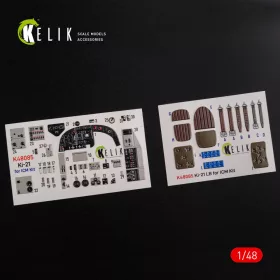   Kelik KI-21 interior 3D decals for ICM kit - 3D belsőtér-részletező matricakészlet
