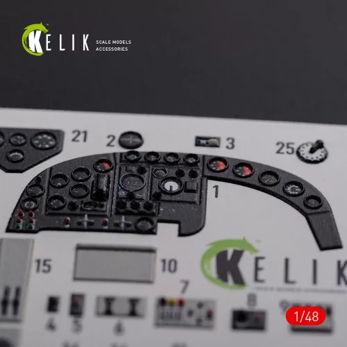 Kelik KI-21 interior 3D decals for ICM kit - 3D belsőtér-részletező matricakészlet