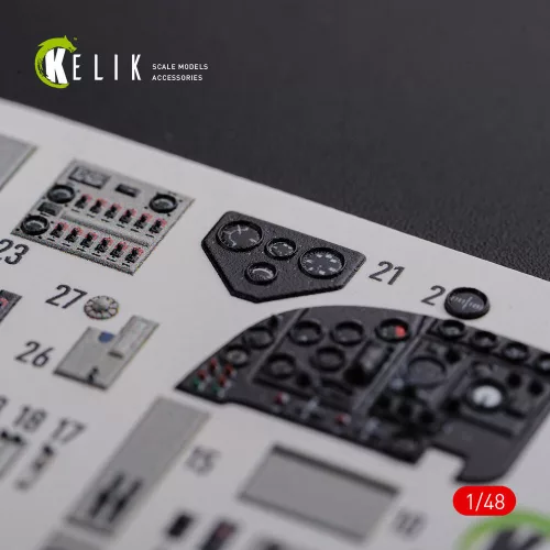 Kelik KI-21 interior 3D decals for ICM kit - 3D belsőtér-részletező matricakészlet
