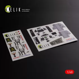   Kelik F-4J Phantom II interior 3D decals for Academy kit - 3D belsőtér-részletező matricakészlet