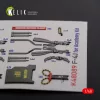 Kelik F-4J Phantom II interior 3D decals for Academy kit - 3D belsőtér-részletező matricakészlet