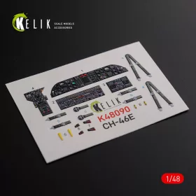   Kelik CH-46E interior 3D decals for Academy kit - 3D belsőtér-részletező matricakészlet
