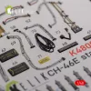 Kelik CH-46E Cargo compartment interior 3D decals for Academy kit - CH-46E tehertér – 3D belsőtér-részletező matricakészlet