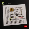 Kelik CH-46E Cargo compartment interior 3D decals for Academy kit - CH-46E tehertér – 3D belsőtér-részletező matricakészlet