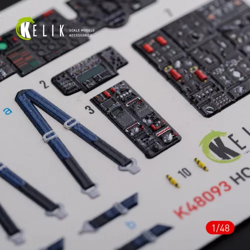 Kelik CH-47F interior 3D decals for Italeri kit - 3D belsőtér-részletező matricakészlet