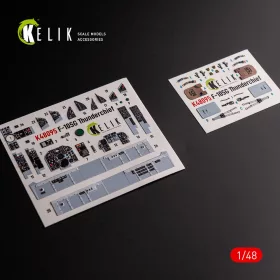   Kelik F-105G Thunderchief - interior 3D decals for HobbyBoss kit - 3D belsőtér-részletező matricakészlet