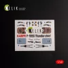 Kelik F-105G Thunderchief - interior 3D decals for HobbyBoss kit - 3D belsőtér-részletező matricakészlet