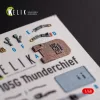 Kelik F-105G Thunderchief - interior 3D decals for HobbyBoss kit - 3D belsőtér-részletező matricakészlet