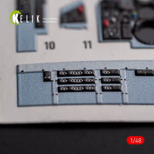 Kelik F-105D Thunderchief - interior 3D decals for HobbyBoss kit - 3D belsőtér-részletező matricakészlet