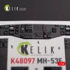 Kelik MH-53 Sea Dragon - interior 3D decals for Academy kit - 3D belsőtér-részletező matricakészlet