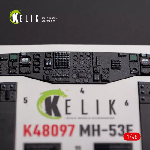 Kelik MH-53 Sea Dragon - interior 3D decals for Academy kit - 3D belsőtér-részletező matricakészlet