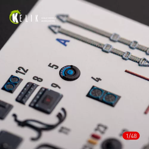 Kelik Ju-87G-1 Kanonenvogel - interior 3D decals for Italeri kit - 3D belsőtér-részletező matricakészlet