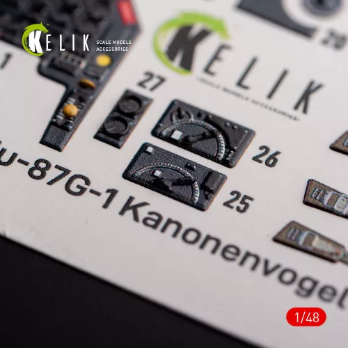 Kelik Ju-87G-1 Kanonenvogel - interior 3D decals for Italeri kit - 3D belsőtér-részletező matricakészlet