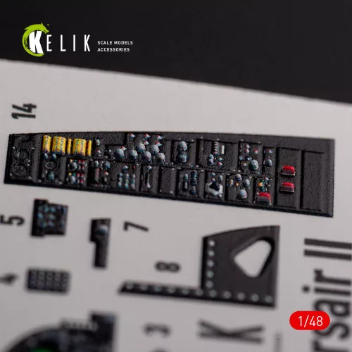 Kelik A-7E Corsair II- interior 3D decals for HobbyBoss kit - 3D belsőtér-részletező matricakészlet