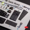 Kelik UH-1N Twin Huey - interior 3D decals for Zimi Model/KittyHawk kit - 3D belsőtér-részletező matricakészlet
